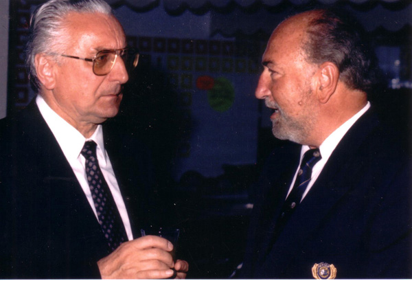 Veljko Barbieri s hrvatskim predsjednikom Franjom Tuđmanom