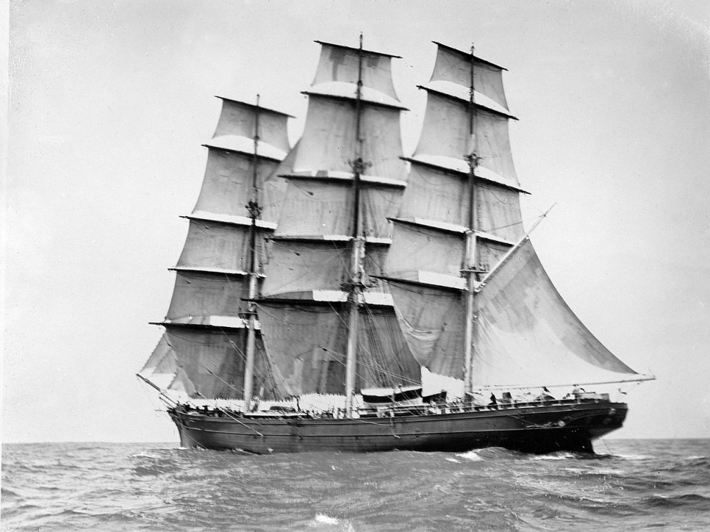 Cutty Sark u plovidbi početkom 20 stoljeća Foto Kapetan Woodget