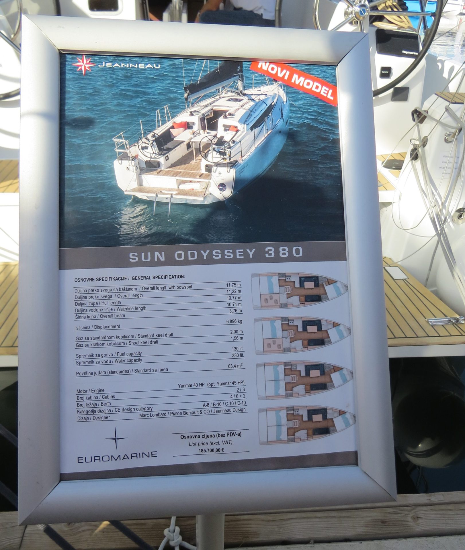 Sun Odyssey novi model podaci na Biograd Boat Show 2022