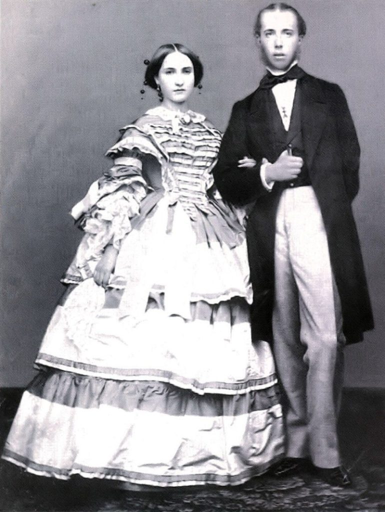 Sretni zaručnici Maximilian i Charlotte prije dolaska na Lokrum 1857. godine / Snimio: Louis-Joseph Ghemar 