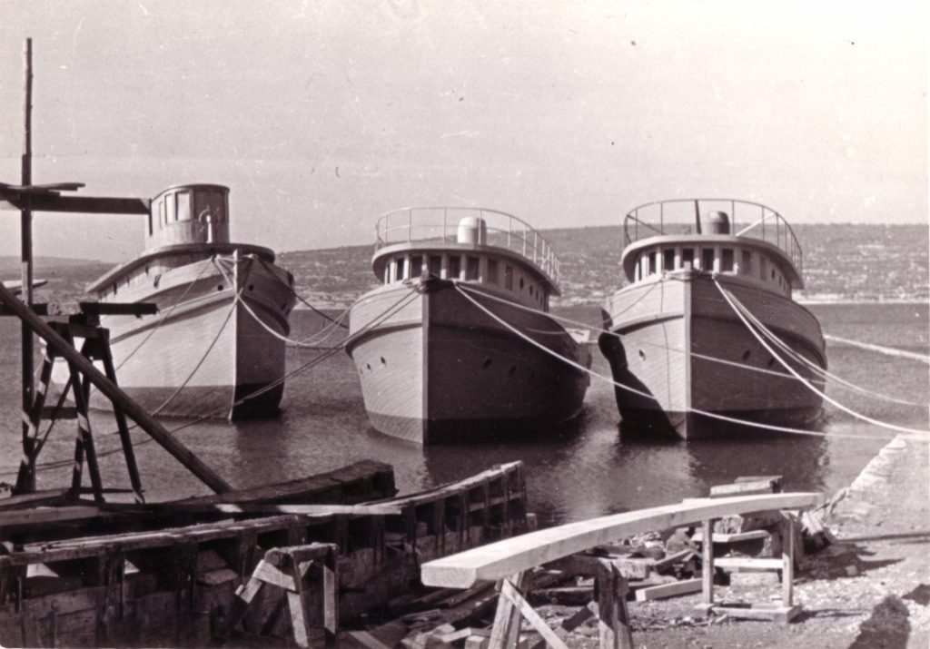 Ribarski brodovi Tapari gradnja 1952-1954