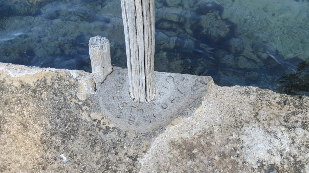 Novovjeko učvrščivanje debla u molu zalito betonom